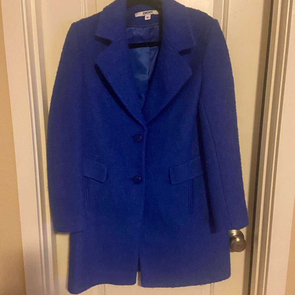 Dkny boucle coat COBALT BLUE